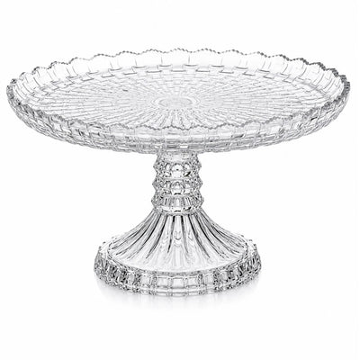Fructiera din Sticlă cu Picior 30x15x12cm, Model Cristal Engros