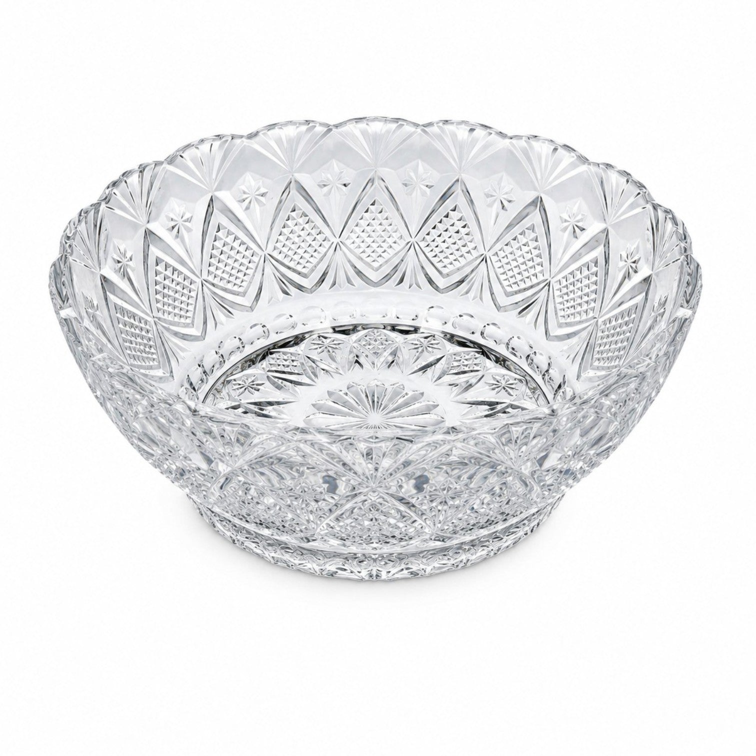 Bol din Sticla 23.5x10cm, Model Cristal Floral Engros