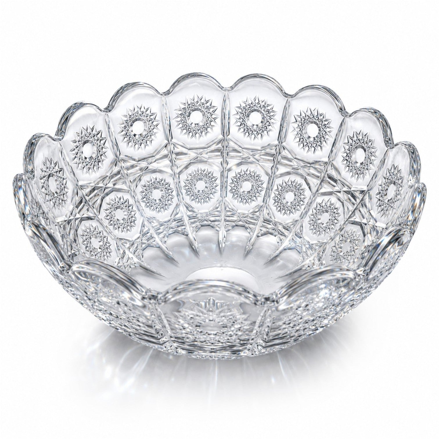 Bol din Sticlă 23.5x10cm, Model Cristal Floral Engros