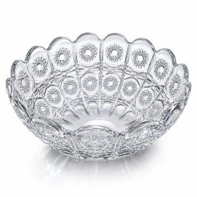 Bol din Sticlă 23.5x10cm, Model Cristal Floral Engros