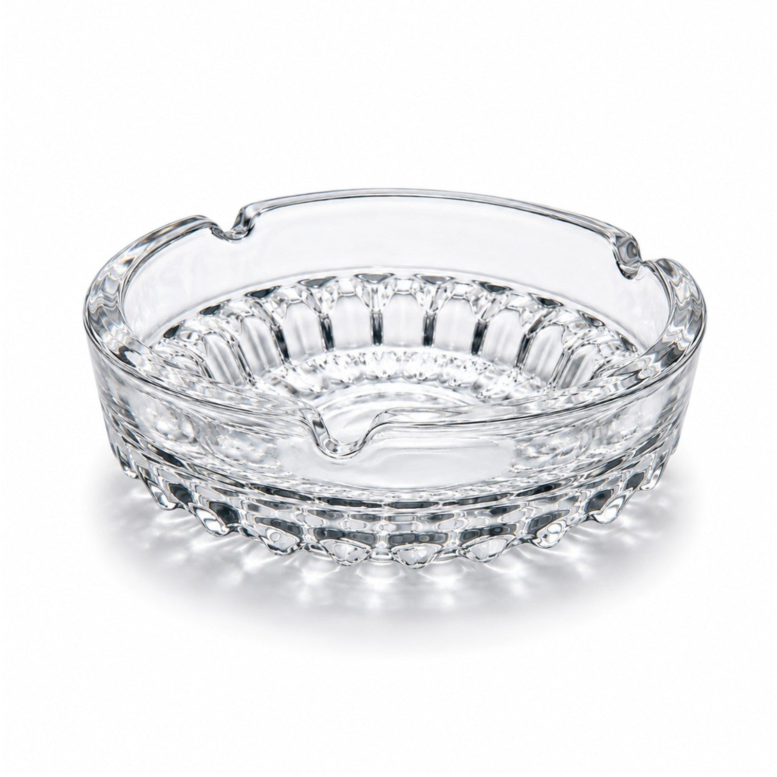 Scrumieră din Sticlă 6/set, Model Cristal 10.5x3.5cm Transparent Engros