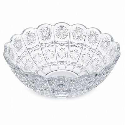 Bol din Sticlă 6/set, 12.5x5cm, Model Cristal Floral Engros