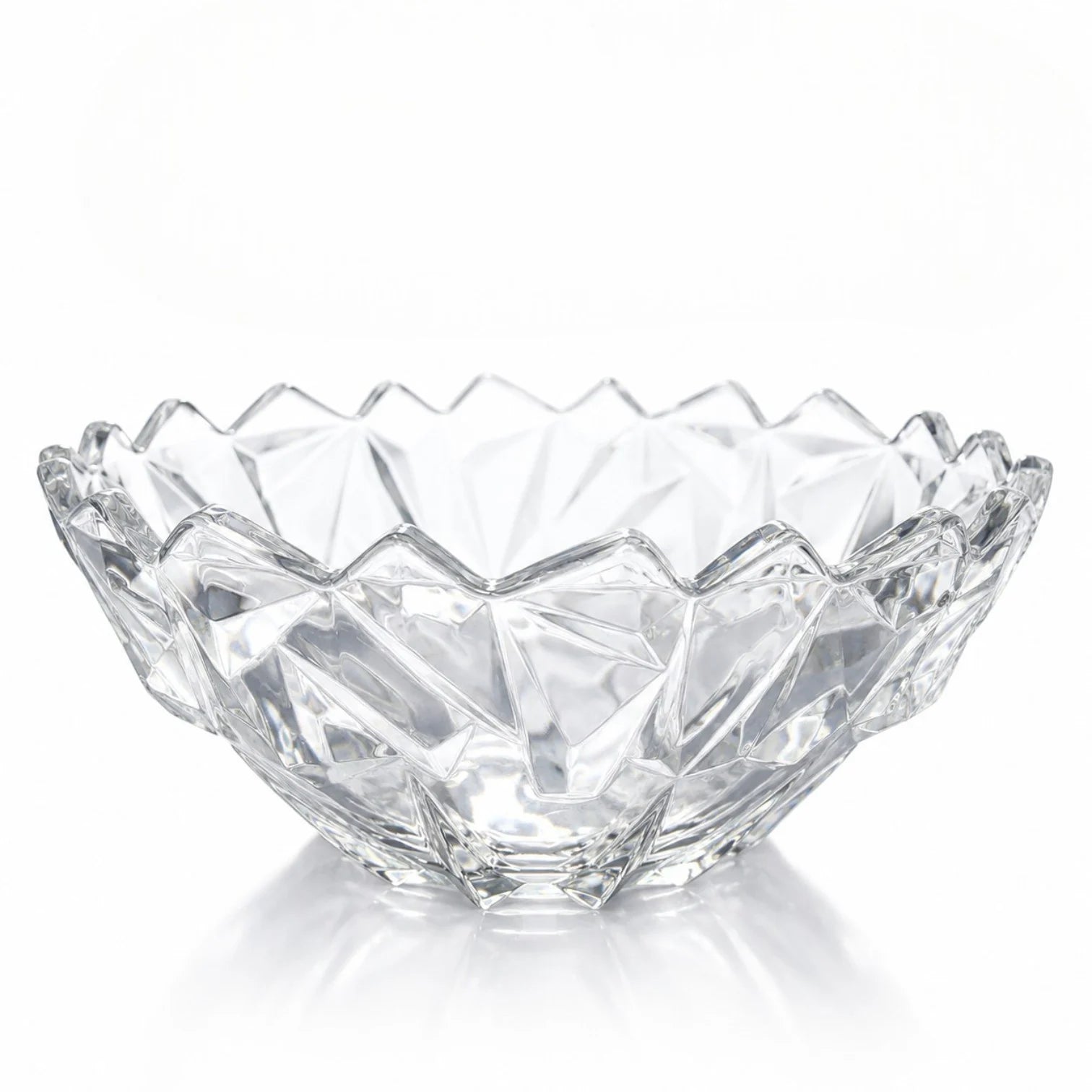 Bol din Sticlă 24x11.5cm, Model Cristal Geometric Engros