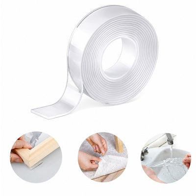 Bandă Adezivă 3m x 3cm, Transparentă Dublu-Adezivă, Reutilizabilă Engros