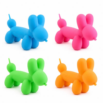 Jucărie Antistres Balloon Dog 12/set, Squishy Elastic Soft Touch, 12x7.5cm Stretch & Squeeze, Diferite Culori Engros