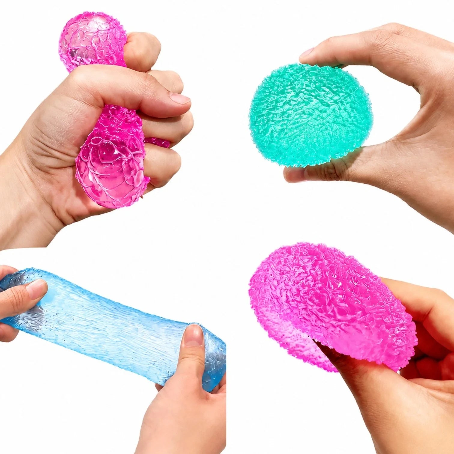 Minge Antistres Squishy 6.5cm, Cube Squeeze Ball, din Gel Elastic, Stretch & Squeeze, Diferite Culori Engros