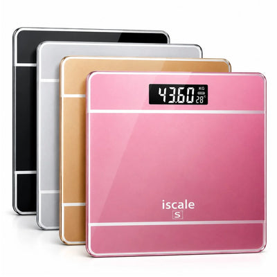 Cântar Electronic de Baie 26x26cm, Afișaj LCD, Capacitate 180kg, 2 Baterii Incluse, Diferite Culori Engros