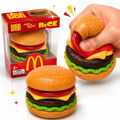 Jucărie Squishy Burger 7×3cm, Antistres, Slow Rising, Model Hamburger Realist si Elastic Engros