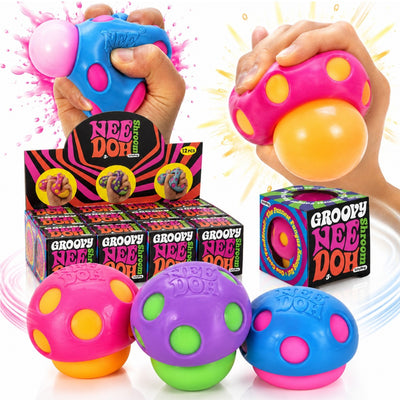 Jucărie Squishy Ciupercă Pop-Out 12/Set, 7cm, cu Spumă în Interior, Antistres Slow Rising, Super Moale și Elastică, Diferite Culori Engros