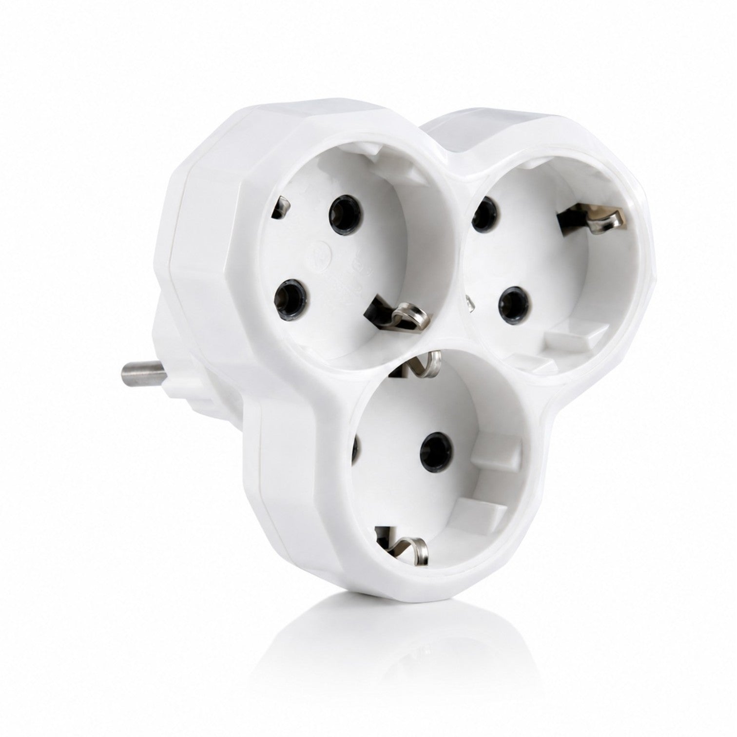 Adaptor Triplu 16A, 3 Prize cu Împământare, 3680W, 250V Engros