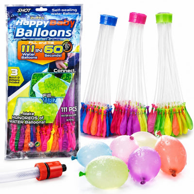 Baloane Colorate 111/set pentru Apa, cu Sistem de Umplere Diferite Culori Engros