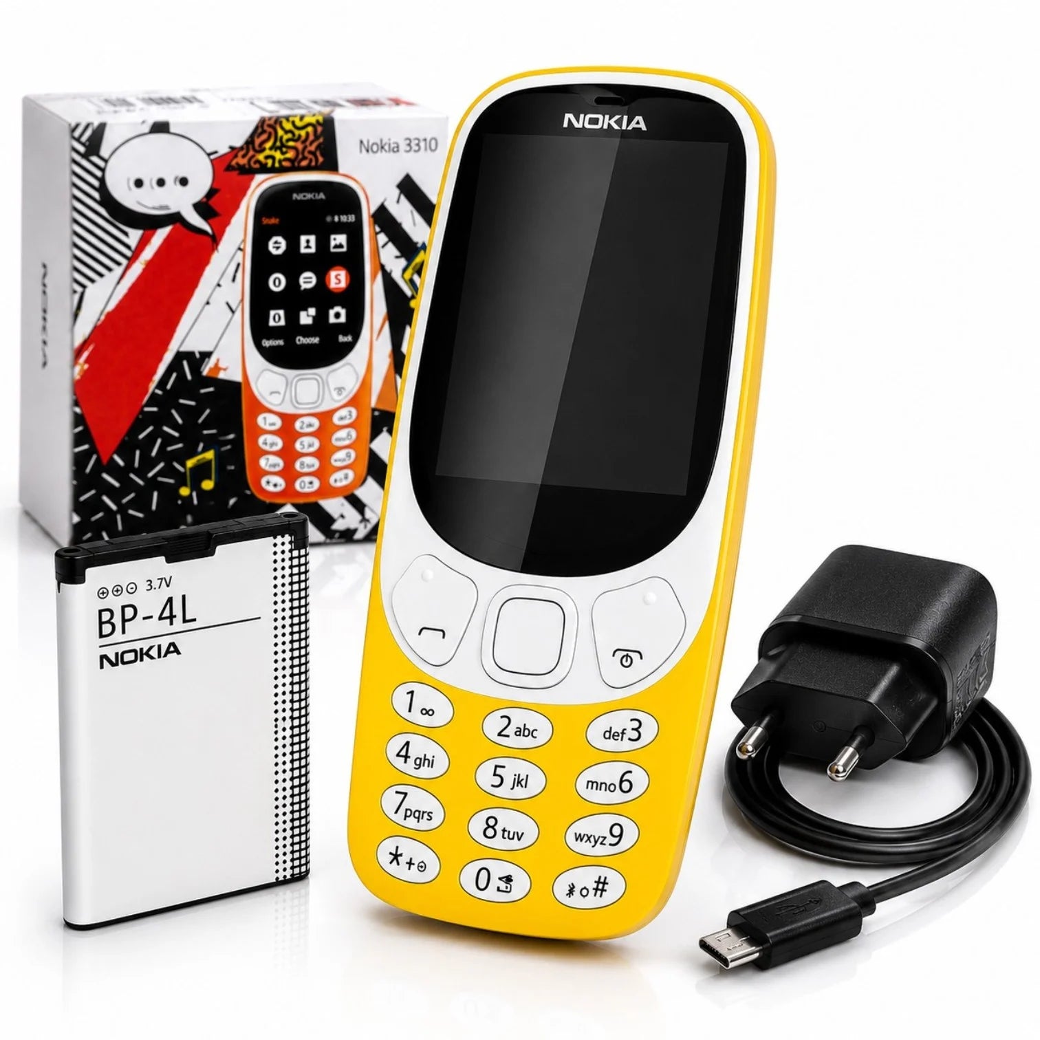 Telefon Mobil Nokia 3310, Dual SIM, Ecran Color 2.4, Cameră Foto, Diferite Culori Engros