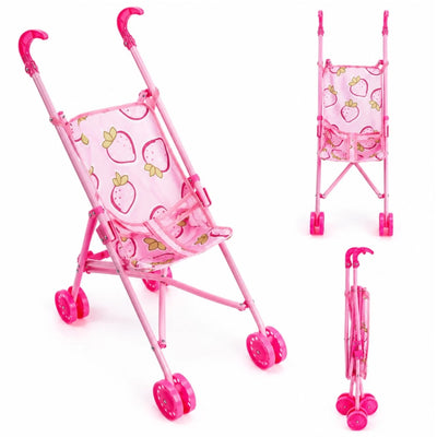 Carucior Pliabil pentru Păpuși 54×38×24cm, din Plastic, pentru Copii Engros