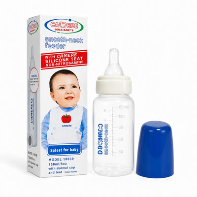 Biberon din Plastic 125ml, cu Tetina din Silicon, 6/Set, Engros