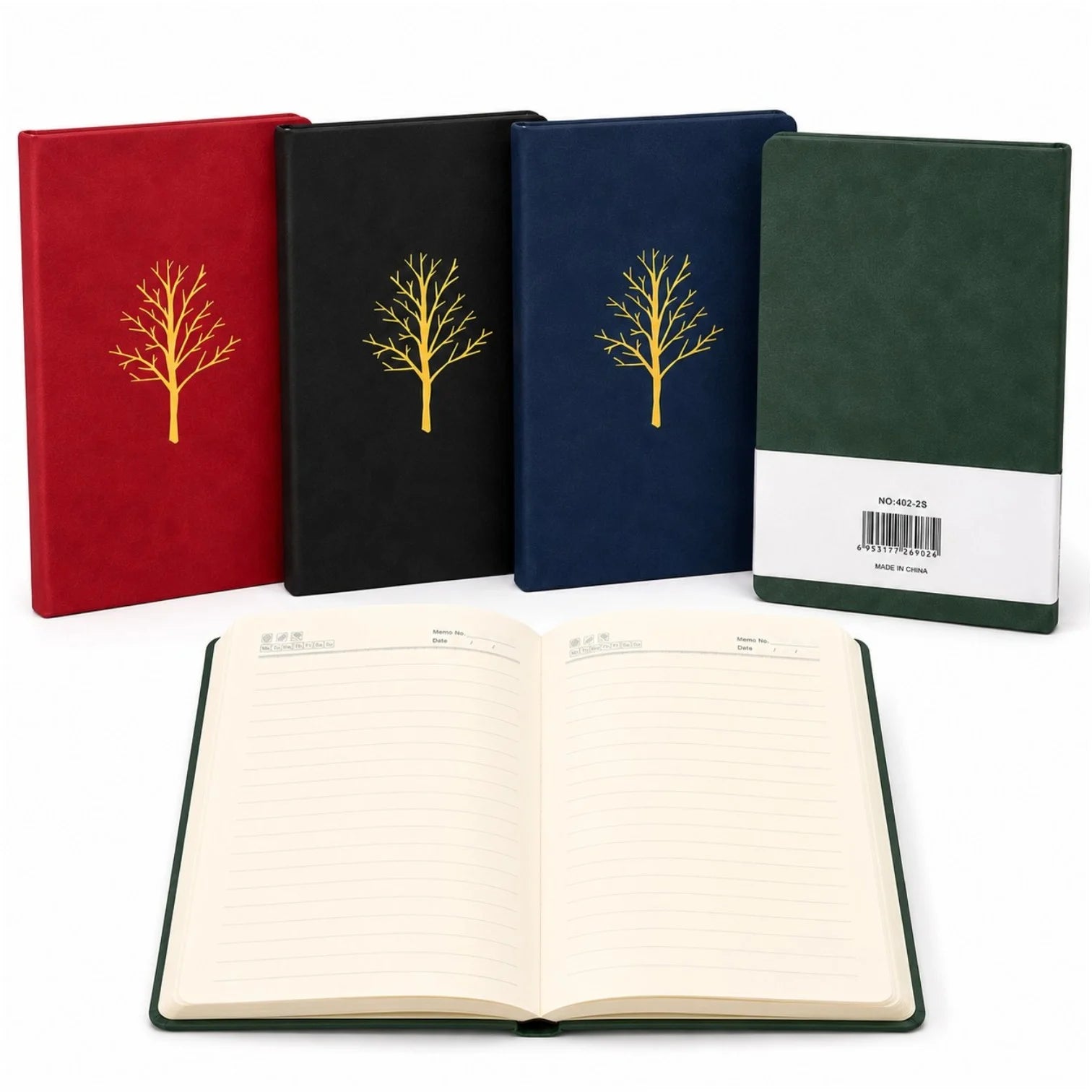 Agendă A5 21x15cm, Caiet cu Copertă PU Soft Touch, Dictando, Diferite Culori Engros