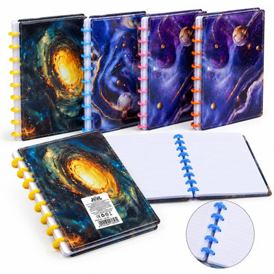 Agendă A5 cu Sistem de Discuri 21×16cm, Copertă din Piele Sintetică PU, Caiet Dictando, Diferite Modele Engros