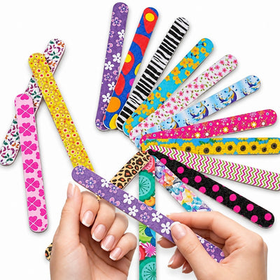 Pila de Unghii 12/tipla cu Stickere 17cm, 2/set Diferite Modele Engros
