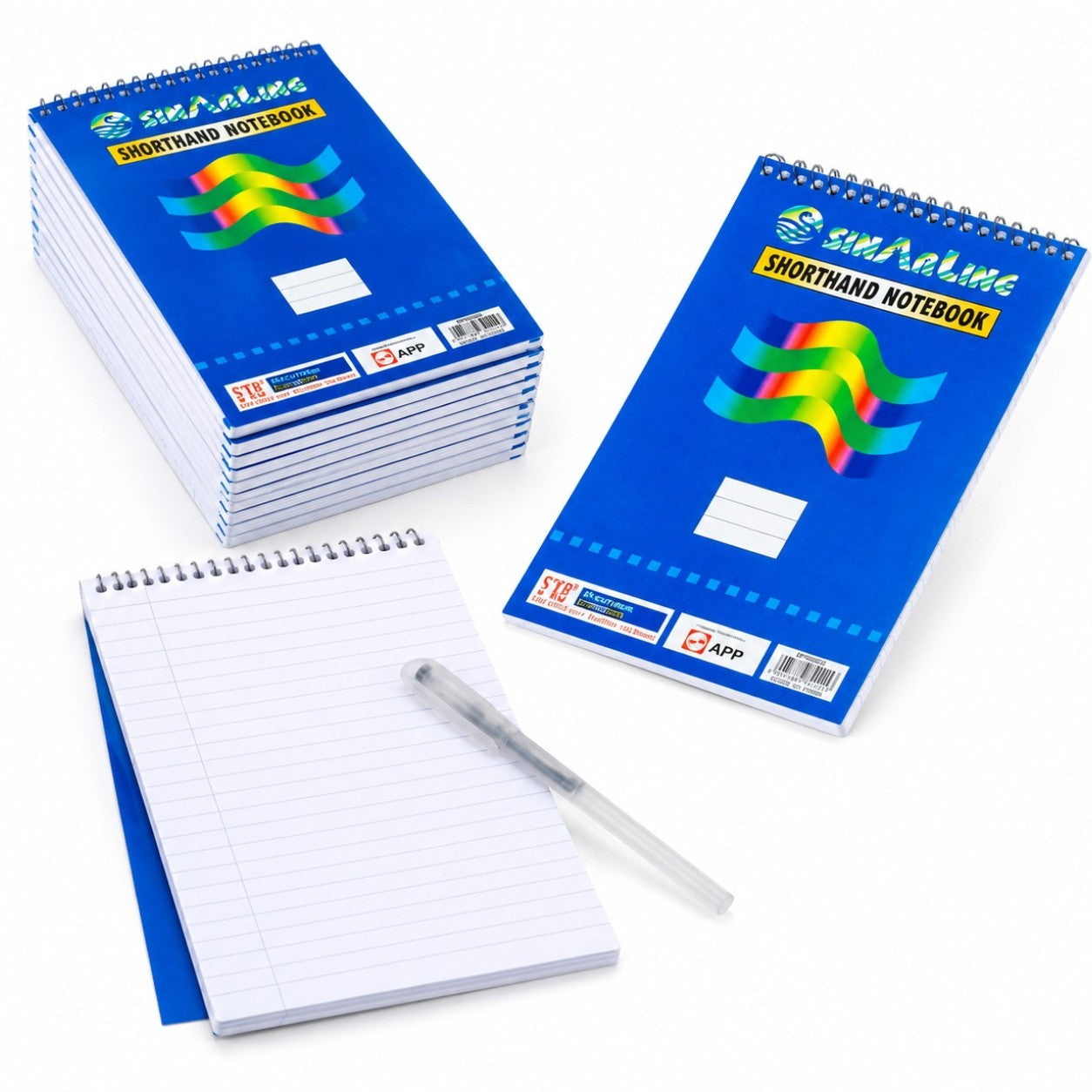 Carnetel 12/set cu Spirala, Dictando 20x13cm Notebook Engros