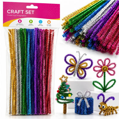 Sarme Plusate Metalizate 30cm, pentru Craft 30 Buc/Set, 12 Seturi Engros