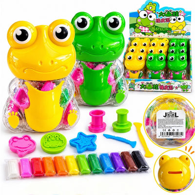 Plastilina de Modelat 9/set, Model Broscuta cu 12 Culori si Accesorii pentru Modelat, Diferite Culori Engros