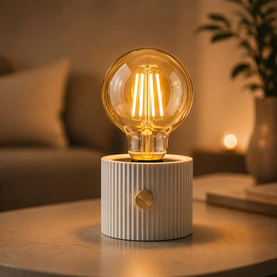 Lampă LED Decorativă 15.5x8.5cm, cu Buton Reglare Intensitate, Lumină Caldă, Incarcare USB Engros