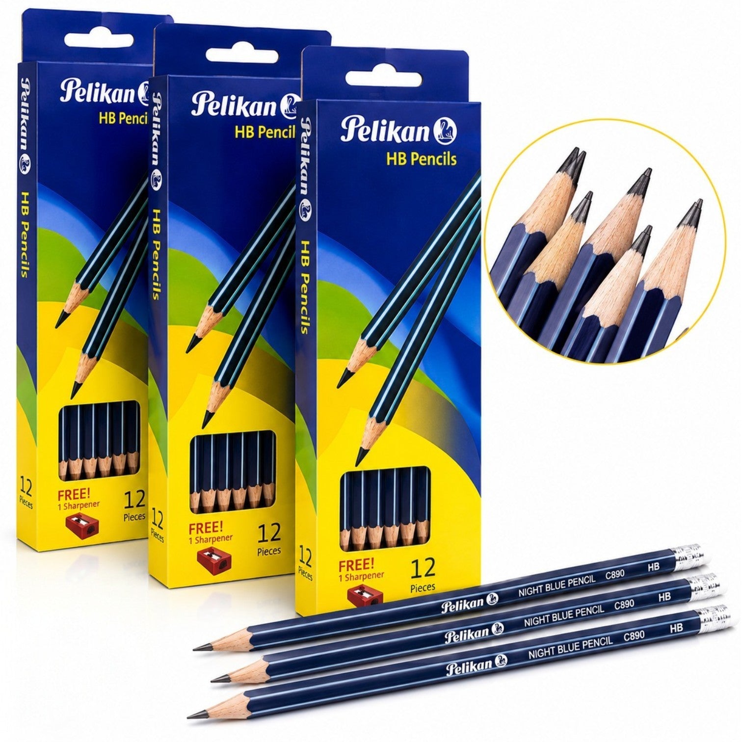Creioane Grafit 12/set, HB Pelikan Engros