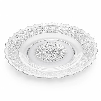 Farfurie din Sticlă 6/set, Model Cristal 21.5cm, Transparent Engros