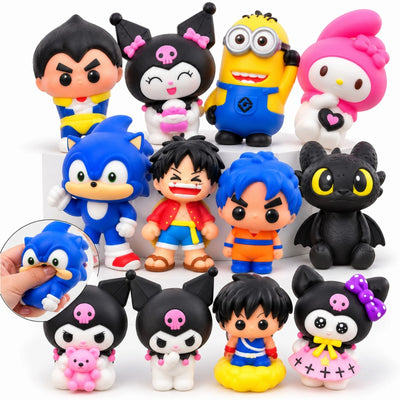 Jucarii Squishy Antistres 12/set, Figurine Moi, 10cm cu Personaje Diverse Engros