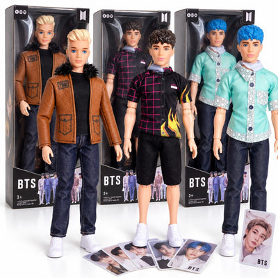 Papusa Baiat BTS 29cm, Articulata, cu Muzica, Diferite Modele Engros