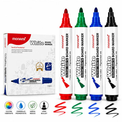 Marker pentru Tabla Alba 12/set, Diferite Culori Engros