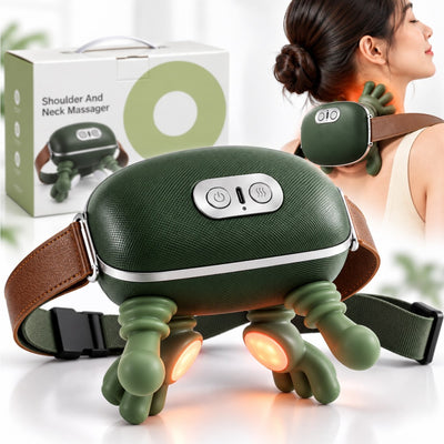 Aparat de Masaj Cervical 4D, Fara Fir, cu Incalzire, USB-C, pentru Gat, Umeri, Spate si Picioare Engros