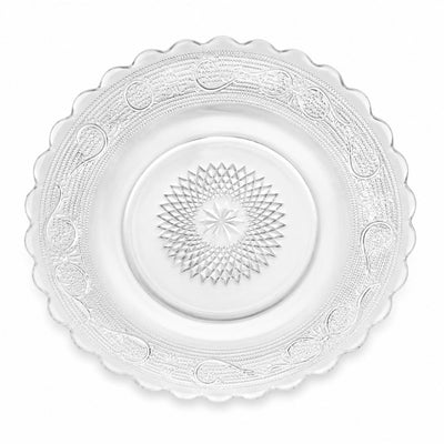 Farfurie din Sticlă 6/set, Model Cristal 21.5cm, Transparent Engros