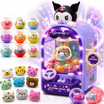 Masina Electronica de Prins Jucării 35x18x13cm, cu Gheară, Lumini LED și Muzică, Mini Claw Machine Engros