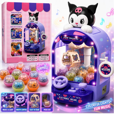 Masina Electronica de Prins Jucării 35x18x13cm, cu Gheară, Lumini LED și Muzică, Mini Claw Machine Engros