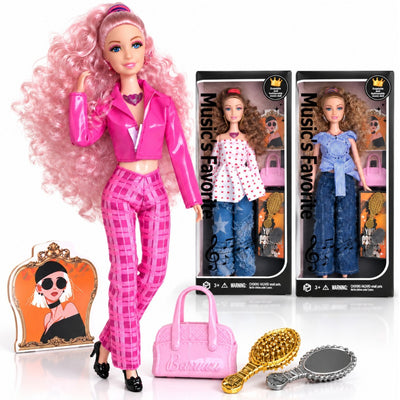 Papusa Articulata 30cm, cu Muzica, Brate si Picioare Mobile, Accesorii, Diferite Modele Engros