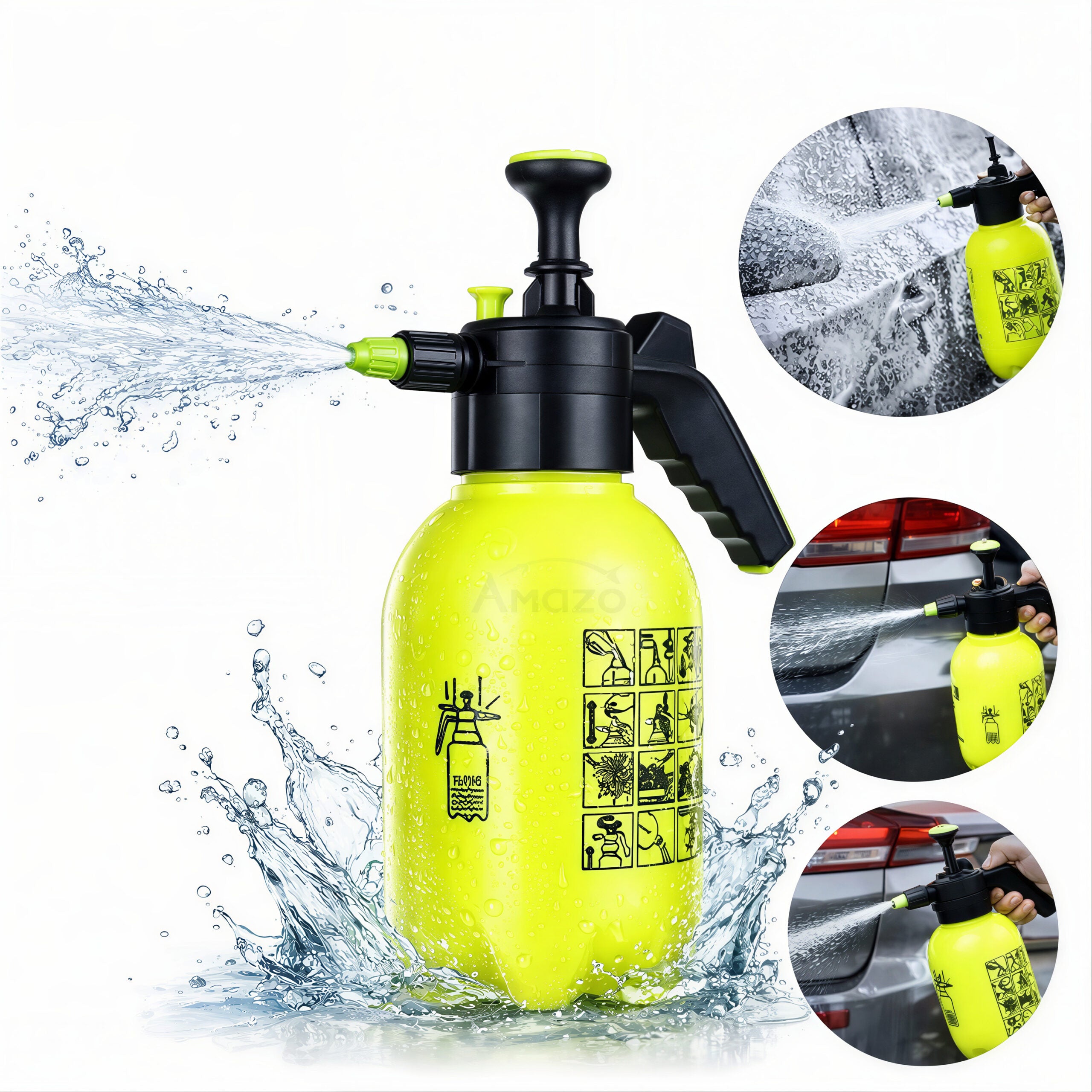 Pulverizator Manual pentru Gradina, 2L cu Pompare din Plastic Engros