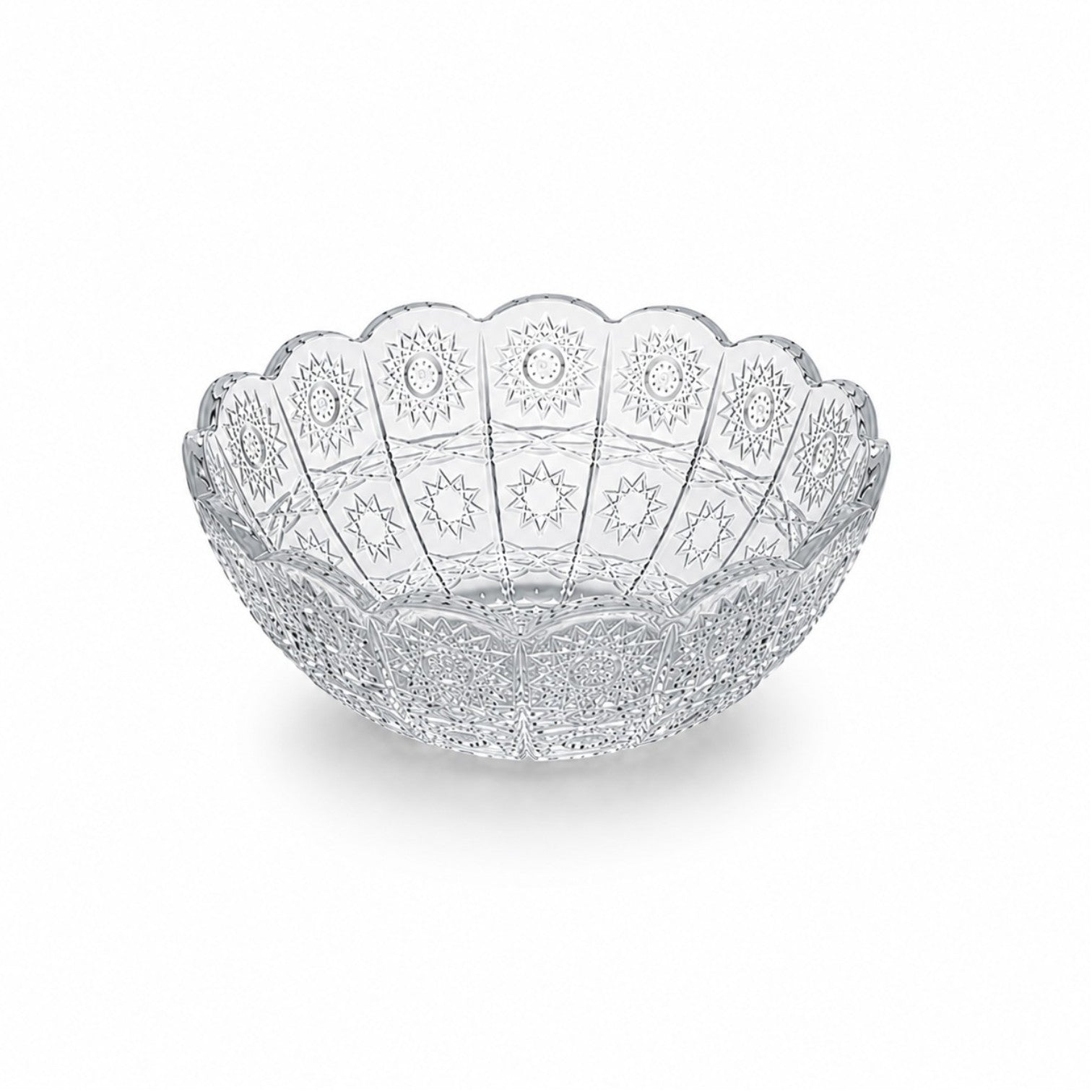 Bol din Sticlă 6/set, Model Cristal 12.5x5.5cm Transparent Engros