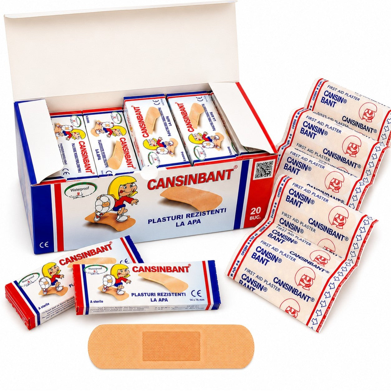 Plasturi Cansinbant  300 buc/Cutie, Rezistenti la Apa Engros