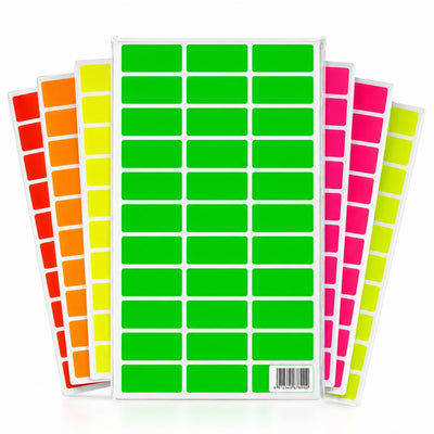 Etichete Autoadezive Fluorescente 100 Foi/Set, 33 Etichete pe Foaie, pentru Organizare și Prețuri Engros
