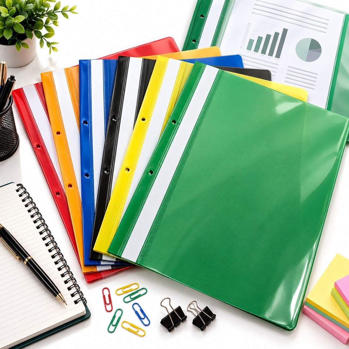 Dosar cu Sina, 30x23cm din Plastic 12/set Diferite Culori Engros