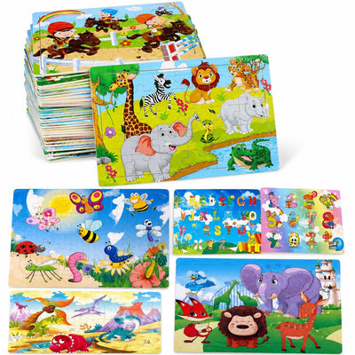 Puzzle pentru Copii 40 Piese, 21x28cm, din Carton, Diferite Modele Engros