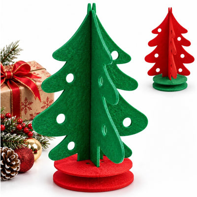 Bradut Decorativ 3D 40cm, din Fetru, cu Baza Reglabila cu 2 Discuri, Diferite Culori Engros