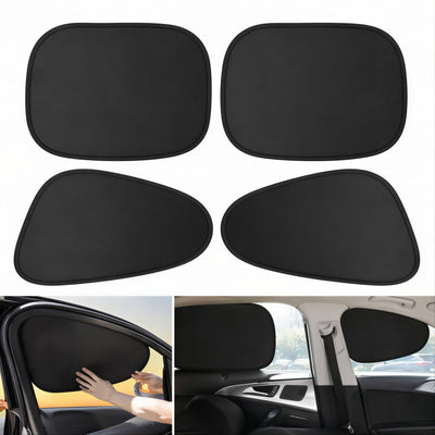 Parasolar Auto 50cm pentru Geam Lateral, 4 buc, Folie Electrostatică Opacă, Protecție UV Engros