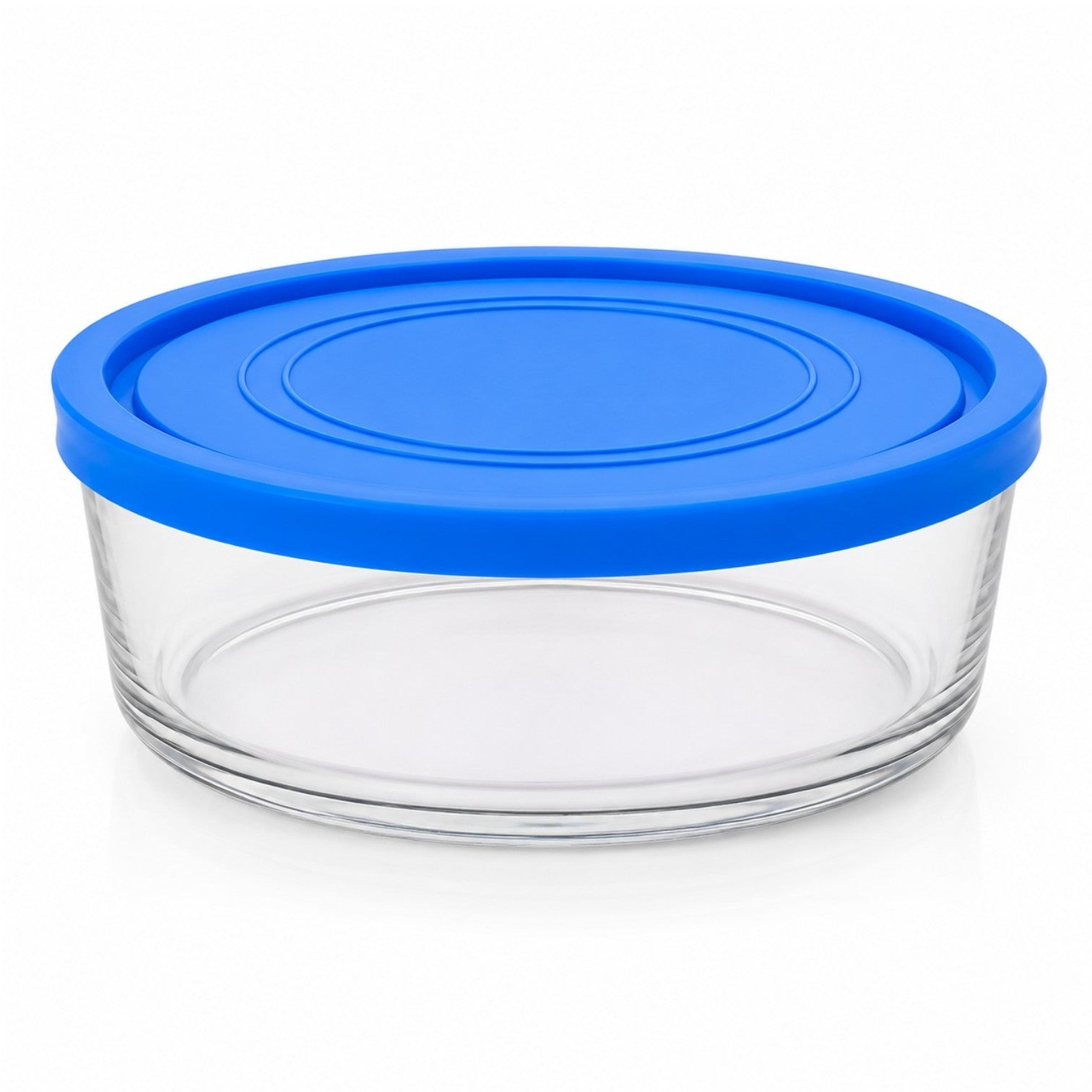 Caserola din Sticlă 12/set, cu Capac 15x7cm, 700ml, Transparentă Engros
