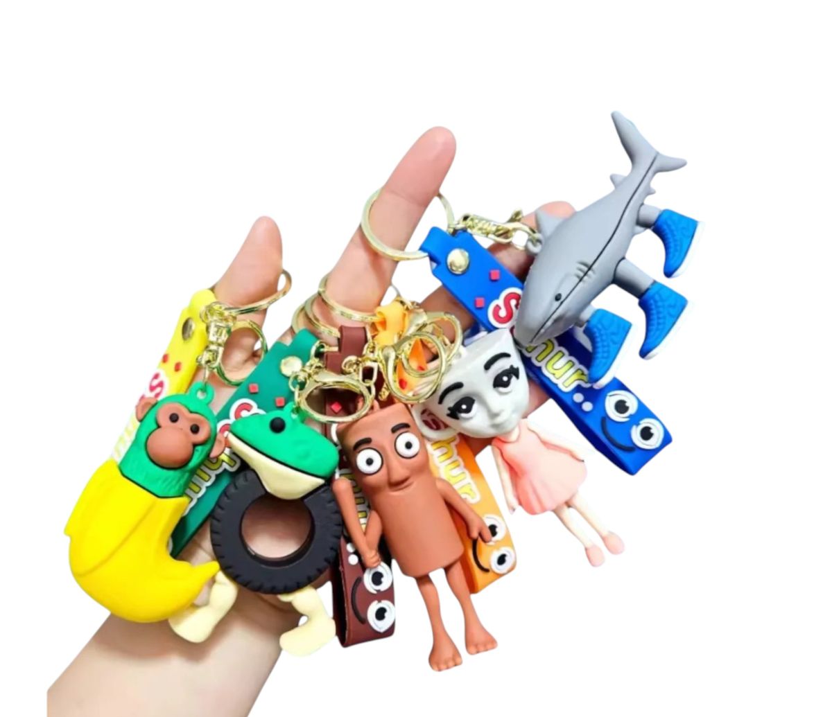 Brelocuri 3D 12/set Tung Tung Sahur 7cm, Diferite Modele Engros