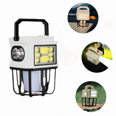 Lanterna Solara LED 15x9cm Felinar Portabil, cu 3 Moduri de Lumina Alb Rece/Cald Engros