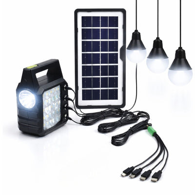 Kit solar multifunctional cu 3 becuri, Engros