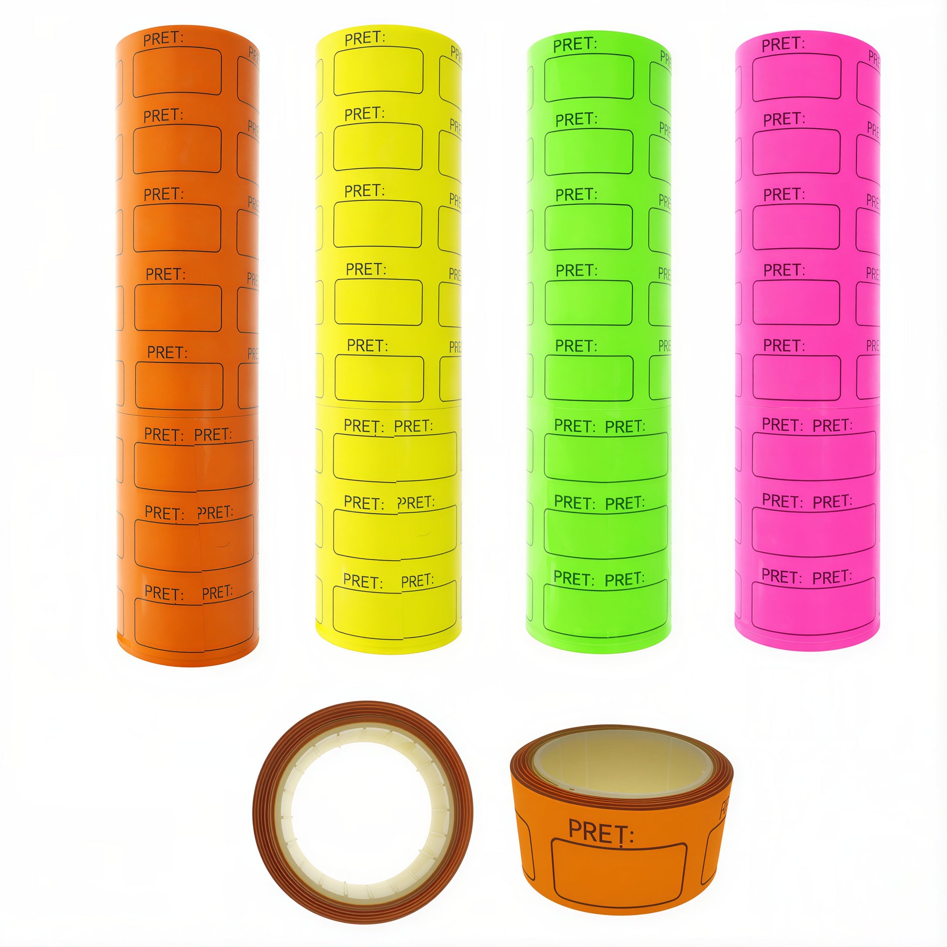Role Etichete cu Adeziv pentru Preturi, 8/set Diferite Culori Engros