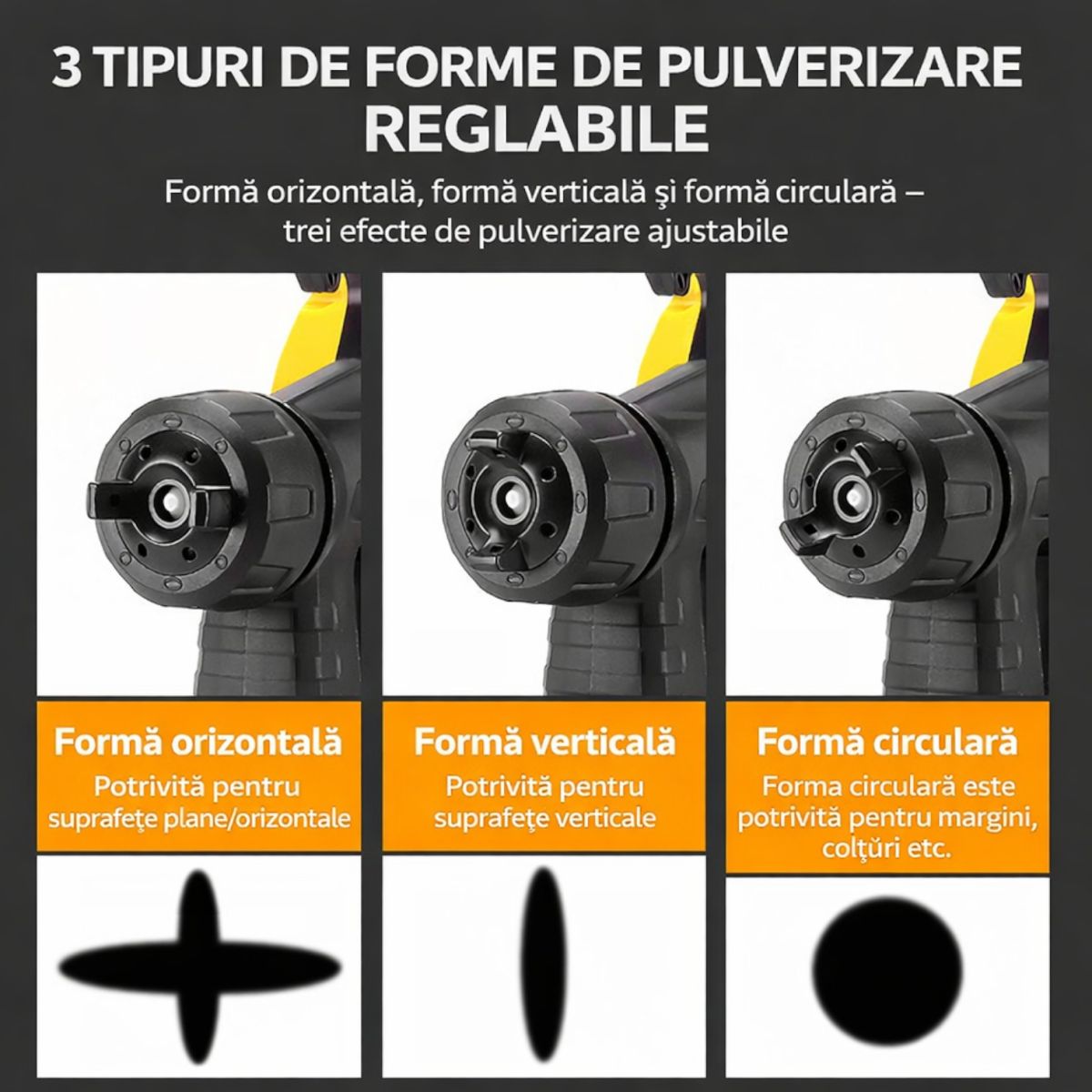 Pistol de Vopsit 30×28×12cm Electric 400W, cu Recipient 800ml Aerograf și Pâlnie Inclusă Engros