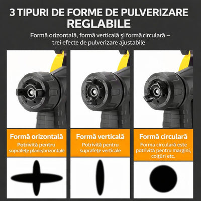 Pistol de Vopsit 30×28×12cm Electric 400W, cu Recipient 800ml Aerograf și Pâlnie Inclusă Engros